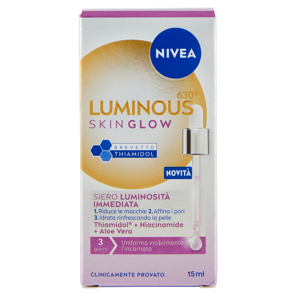 Nivea Luminous630 Skin Glow Siero Luminosità Immediata 15 ml